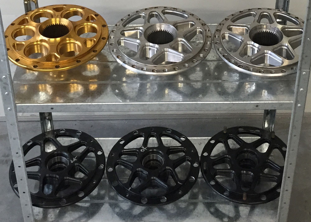 FRONT HUBS + REAR WHEEL CENTRES